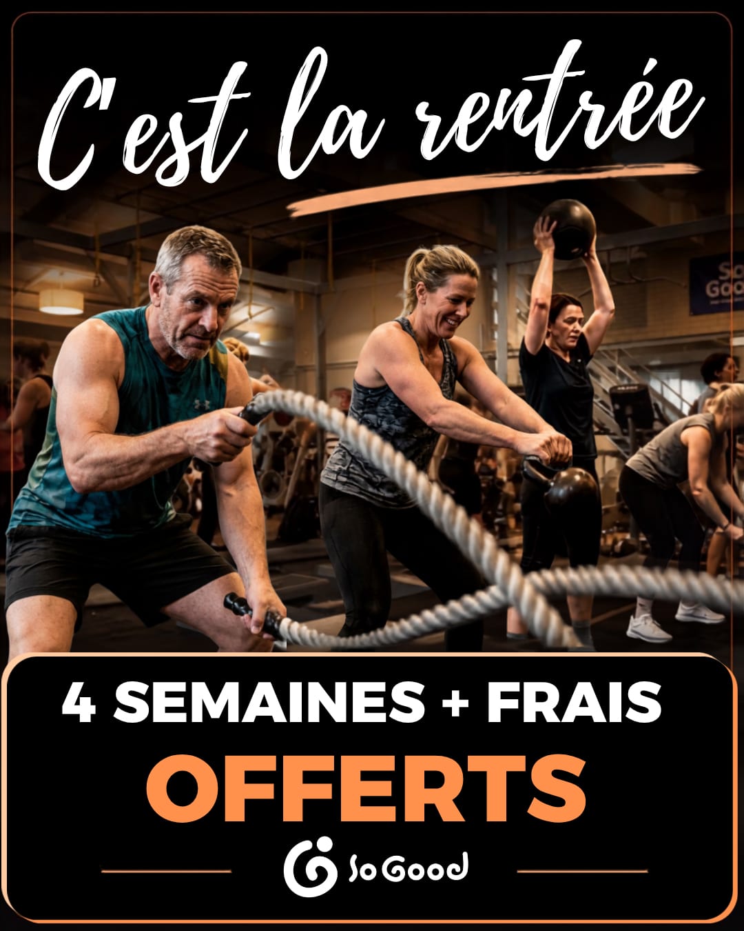 C'est la rentrée : 4 semaines + frais offerts